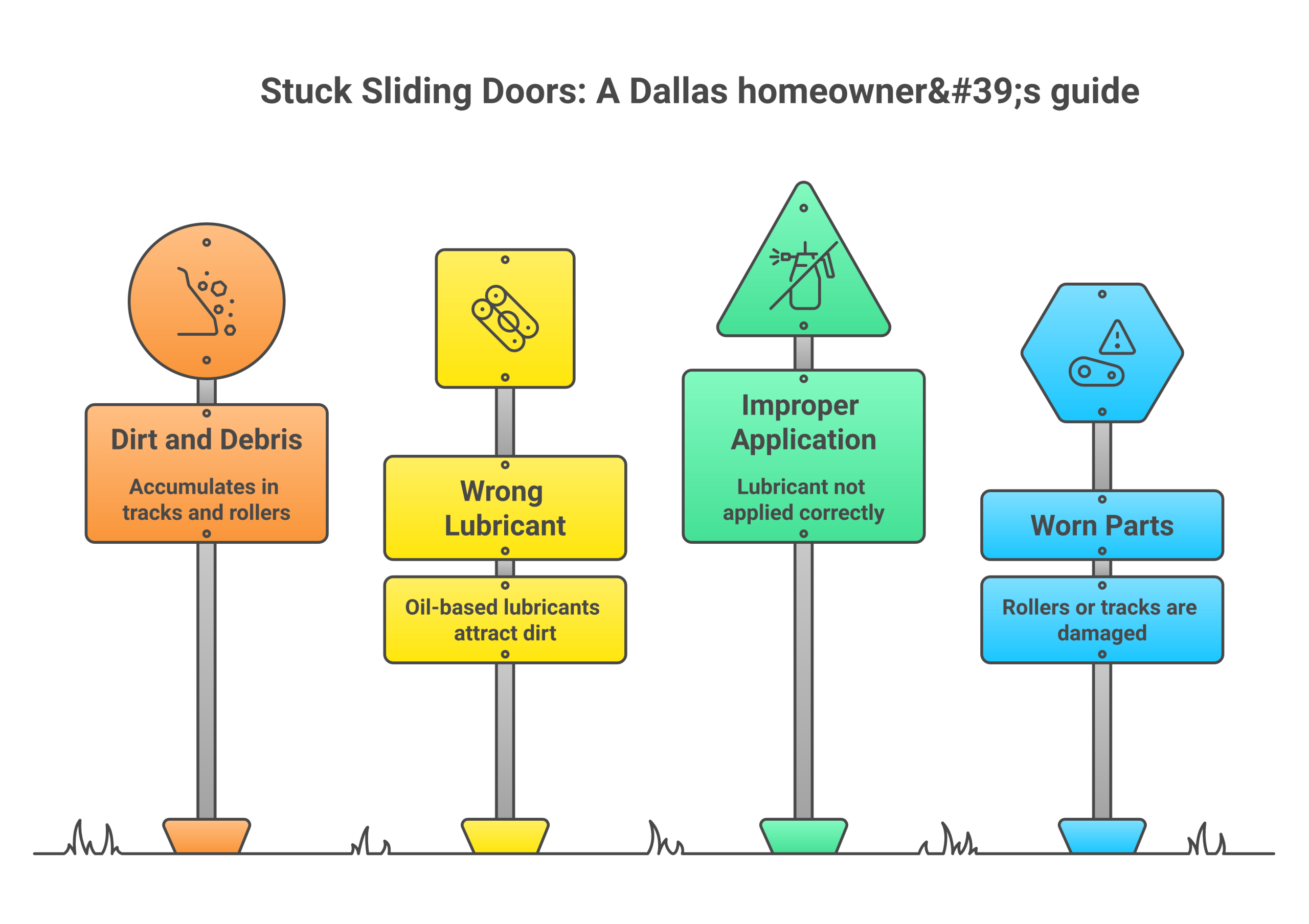Infographic: what to put on sliding door tracks